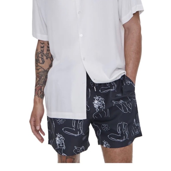 Forever 21 Other - Forever 21 Swim Shorts with Graphic Print